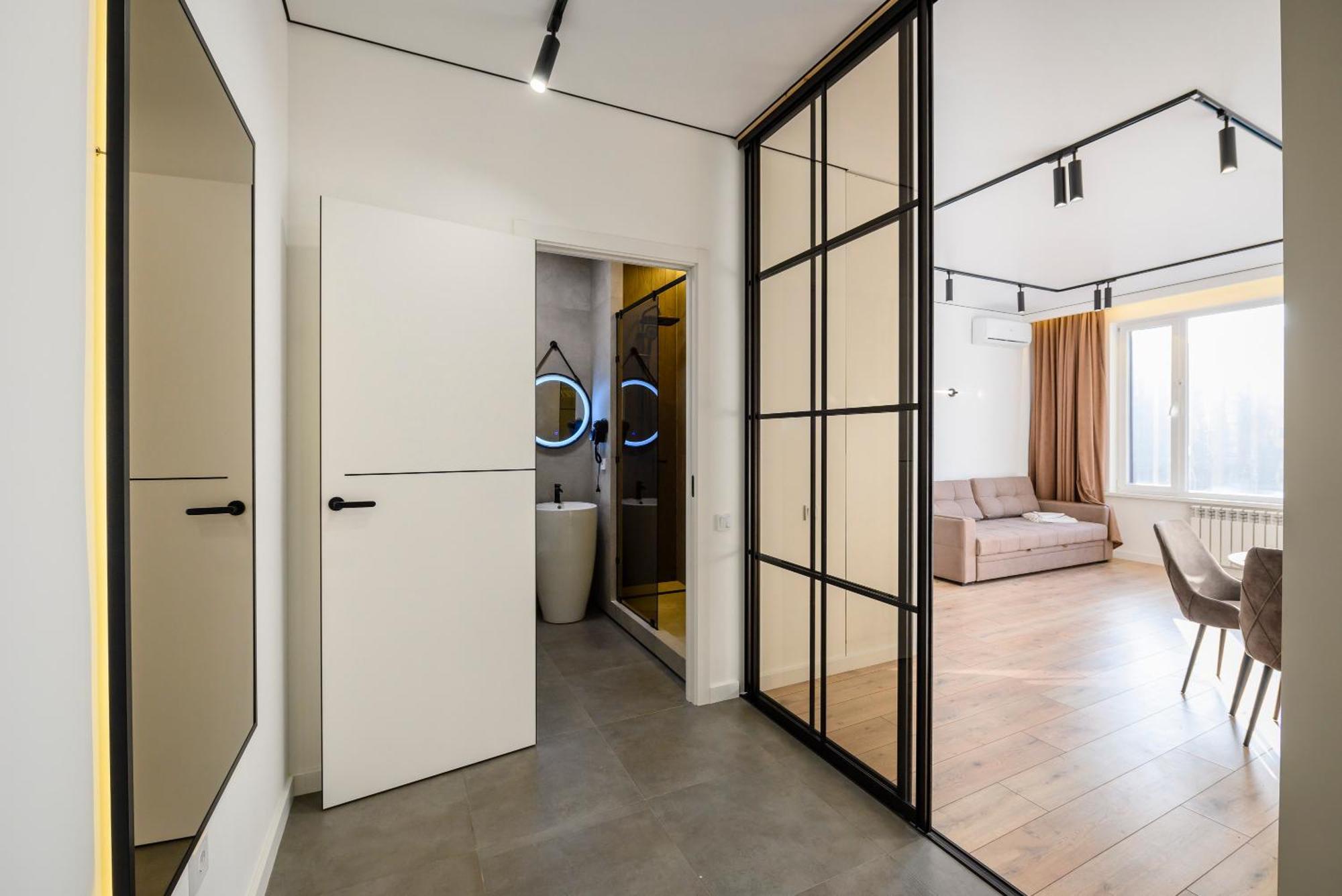 5 New Business-Class Apartments R-House Near Mega Almaty Bagian luar foto